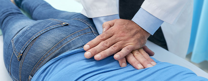 Patient receiving chiropractic care in San Francisco for pain relief